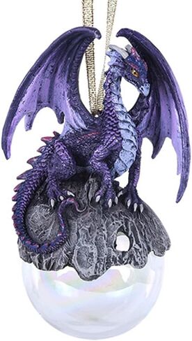 Checkmate Dragon Ornament Ball by Ruth Thompson Christmas Tree Holiday Decoration Gift Decor (Black) in Saudi Arabia