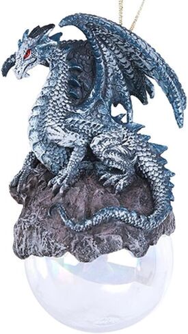 Checkmate Dragon Ornament Ball by Ruth Thompson Christmas Tree Holiday Decoration Gift Decor (Black) in Saudi Arabia