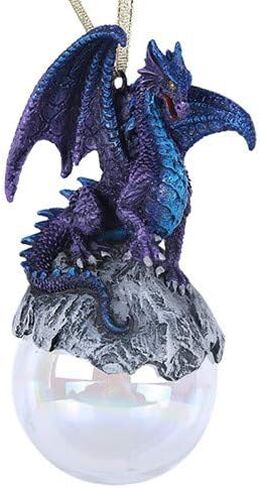Checkmate Dragon Ornament Ball by Ruth Thompson Christmas Tree Holiday Decoration Gift Decor (Black) in Saudi Arabia