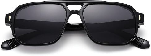 نظارات شمسية كلاسيكية بإطار مربع من Pro Acme، نظارات شمسية كلاسيكية بإطار مزدوج من السبعينيات للرجال والنساء in Kuwait