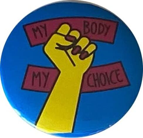 أزرار Pro Choice - دبابيس حقوق الإجهاض - مجموعة Save Roe v Wade المكونة من 8 قطع، 2.25 بوصة in Kuwait