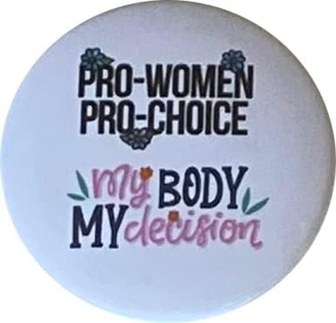 أزرار Pro Choice - دبابيس حقوق الإجهاض - مجموعة Save Roe v Wade المكونة من 8 قطع، 2.25 بوصة in Kuwait