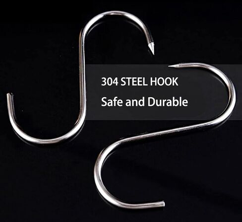 خطاف لحم من الفولاذ المقاوم للصدأ - قطعتان - خطاف جزار على شكل حرف T لسهولة المعالجة، خطافات تقطيع على شكل حرف T، خطاف رائع للجزار المنزلي in Kuwait