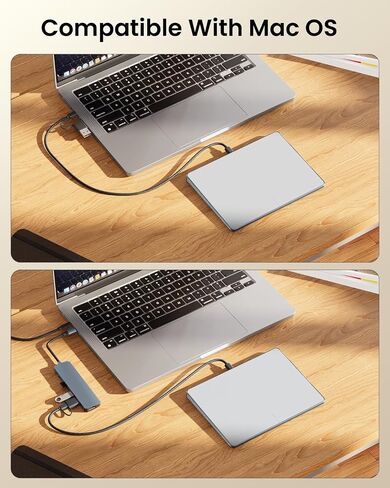 ProtoArc Wired Trackpad for Mac, High Precision T1-A Touchpad for Mac, USB Slim Touchpad Mouse with Multi-Touch Navigation for MacBook Air/MacBook Pro/iMac/Mac Mini, Silver in Saudi Arabia