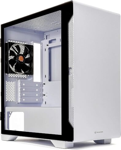 Thermaltake Tower 100 Snow Edition Tempered Glass Type-C (USB 3.1 Gen 2) Mini Tower Computer Chassis Supports Mini-ITX CA-1R3-00S6WN-00 in Saudi Arabia