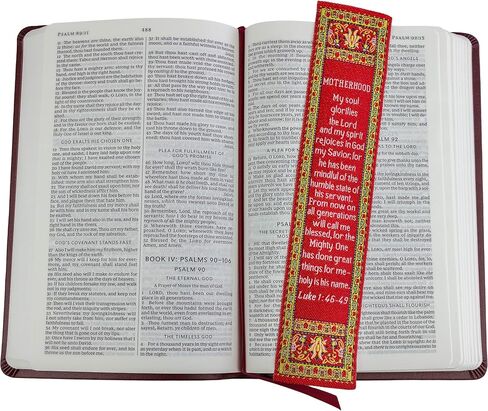 Man of God, Woven Fabric Christian Bookmark, God is with You Silky Soft Joshua 1:9 Flexible Bookmarker for Novels Books and Bibles, Traditional Turkish Woven Design, Memory Verse Gift in Kuwait