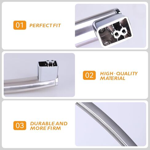 استبدال مقبض الباب المحسن WB15X26821 المتوافق مع ميكروويف GE JVM6175SK2SS JVM7195SK3SS JVM6175SK1SS JVM6175EK2ES JVM7195SK1SS، يستبدل AP6024408 PS11736302 EAP11736302 in Kuwait