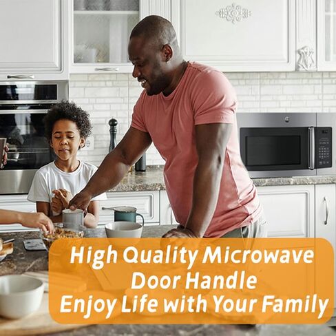 استبدال مقبض الباب المحسن WB15X26821 المتوافق مع ميكروويف GE JVM6175SK2SS JVM7195SK3SS JVM6175SK1SS JVM6175EK2ES JVM7195SK1SS، يستبدل AP6024408 PS11736302 EAP11736302 in Kuwait