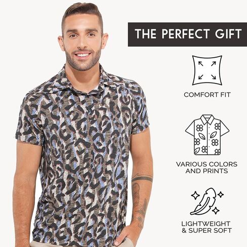 Dona Jo Mens Golf Polo Shirts - Short Sleeve Performance Shirt, Form-Fitted Clothes for Golf, Athletic & Sportswear Outfits in Saudi Arabia