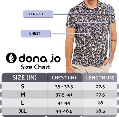 Dona Jo Mens Golf Polo Shirts - Short Sleeve Performance Shirt, Form-Fitted Clothes for Golf, Athletic & Sportswear Outfits in Saudi Arabia