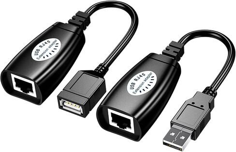 موسع USB RIIPOO عبر RJ45، موسع USB RJ45 عبر Cat5، Cat5e، Cat6، Cat7، Cat8 محول اتصال الكابل in Saudi Arabia