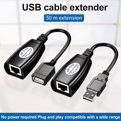 موسع USB RIIPOO عبر RJ45، موسع USB RJ45 عبر Cat5، Cat5e، Cat6، Cat7، Cat8 محول اتصال الكابل in Saudi Arabia