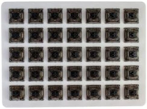 GATERON Ink V2 Black Switches 5 Pins RGB Smokey Housing للوحة المفاتيح الميكانيكية MX (35 قطعة، أسود) in Kuwait