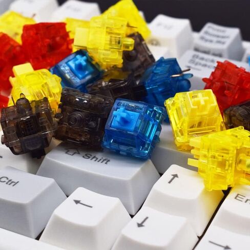 GATERON Ink V2 Black Switches 5 Pins RGB Smokey Housing للوحة المفاتيح الميكانيكية MX (35 قطعة، أسود) in Kuwait