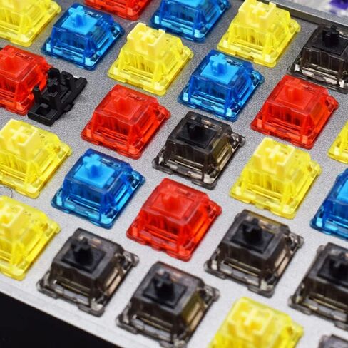 GATERON Ink V2 Black Switches 5 Pins RGB Smokey Housing للوحة المفاتيح الميكانيكية MX (35 قطعة، أسود) in Kuwait