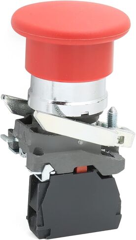 التيار المتناوب 240 فولت 6A لحظة مفتاح بـزر دفع على شكل فطر أحمر ، 1NO 1NC DPST مفتاح بـزر دفع للمنزل أو المعدات الصناعية in Kuwait