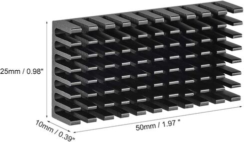 uxcell Electronic Radiators Heatsink for MOS GPU IC Chip Black 40 x 40 x 5 mm in Saudi Arabia