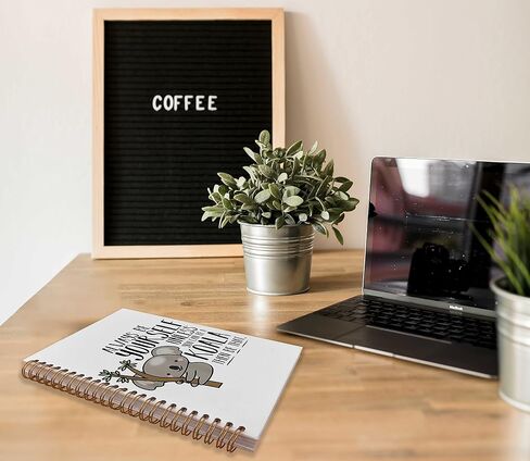 Always Be Yourself Unless You Can Be a Koala Lined Spiral Journal Notebook 8.3×5.5 Inches Hardcover College Ruled Notebook Journal for Work Note Taking Journaling,Gifts for Koala Lovers in Saudi Arabia