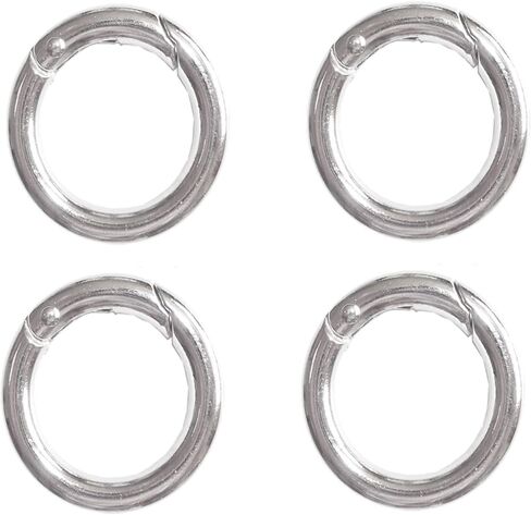 (Bronze) 1/2in Inner Diameter Metal O Ring Sliver Assorted Multi-Purposefor Hardware Bags Ring Hand DIY Accessories 4 Pcs in Kuwait