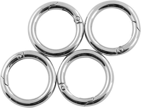 (Bronze) 1/2in Inner Diameter Metal O Ring Sliver Assorted Multi-Purposefor Hardware Bags Ring Hand DIY Accessories 4 Pcs in Kuwait
