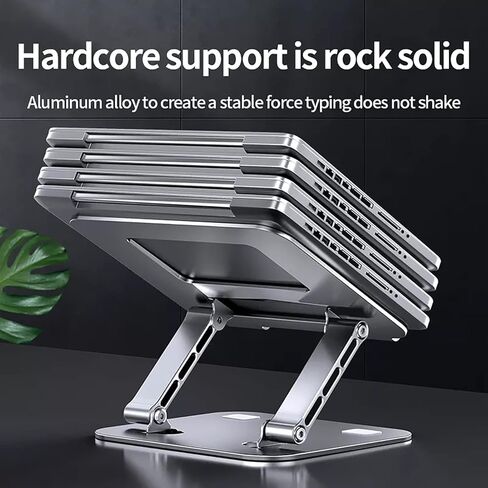 Laptop Stand, Laptop Holder, Multi-Angle Stand with Heat-Vent, Adjustable Notebook Stand for Laptops up to 17.3 inches, Compatible for MacBook Pro/Air, Surface Laptop(Grey) in Kuwait