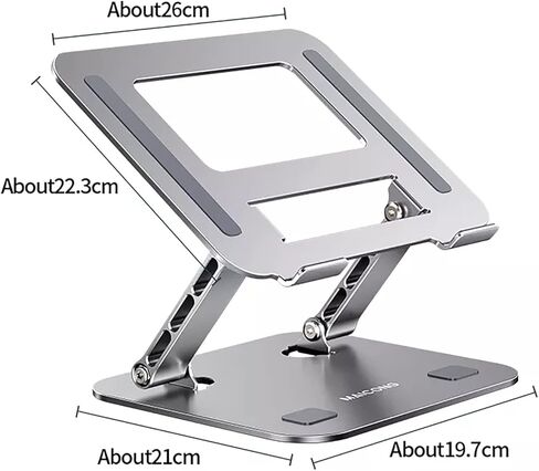 Laptop Stand, Laptop Holder, Multi-Angle Stand with Heat-Vent, Adjustable Notebook Stand for Laptops up to 17.3 inches, Compatible for MacBook Pro/Air, Surface Laptop(Grey) in Kuwait
