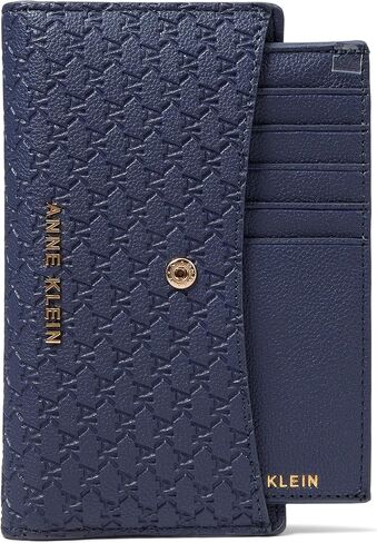 Anne Klein AK 2 Piece Embossed Logo Wallet with Insert, Midnight in Kuwait