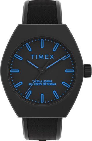 Timex Unisex Urban Pop 40mm Watch - Black Strap Black Dial Black Case in Saudi Arabia