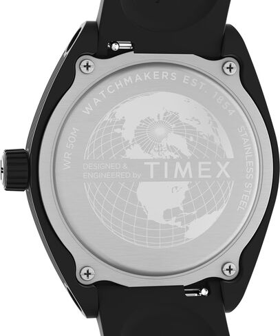Timex Unisex Urban Pop 40mm Watch - Black Strap Black Dial Black Case in Saudi Arabia