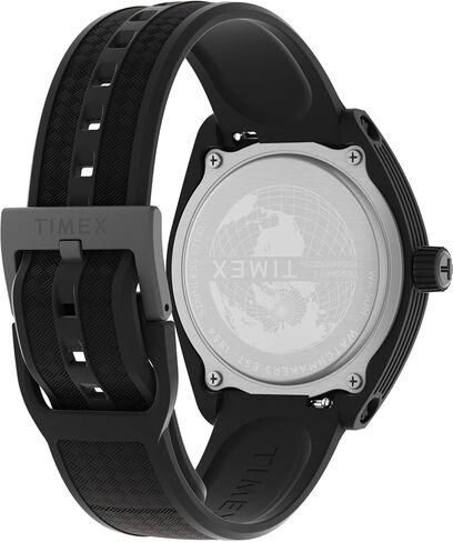 Timex Unisex Urban Pop 40mm Watch - Black Strap Black Dial Black Case in Saudi Arabia