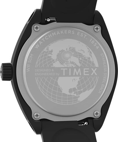 Timex Unisex Urban Pop 40mm Watch - Black Strap Black Dial Black Case in Saudi Arabia