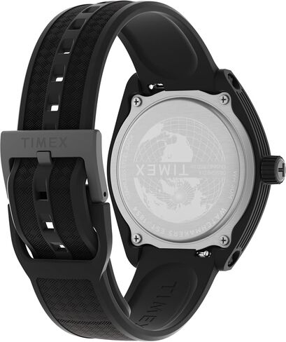 Timex Unisex Urban Pop 40mm Watch - Black Strap Black Dial Black Case in Saudi Arabia