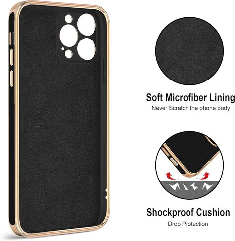 Hython Case for iPhone 12 Pro Max Case with Ring Stand [360° Rotatable Ring Holder Magnetic Kickstand] [Soft Microfiber Lining] Shockproof Rubber Protective Phone Cases Cover for Women, Antique White in Saudi Arabia