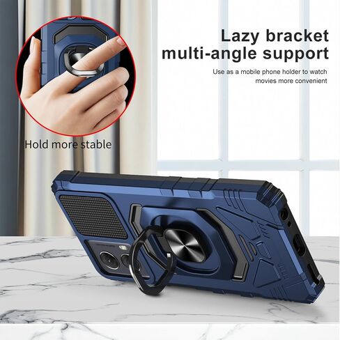 Ailiber for Motorola Moto G Stylus 2024 Case, Motorola G Stylus 5G 2024 Heavy Duty Case, with [Screen Protector] [Ring Stand] for [Magnetic Car Mount], Shockproof Cell Phone Cover-Black in Kuwait