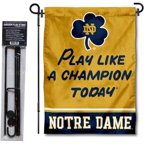Irish Play Like A Champion Today Garden Flag and Pole Stand Holder