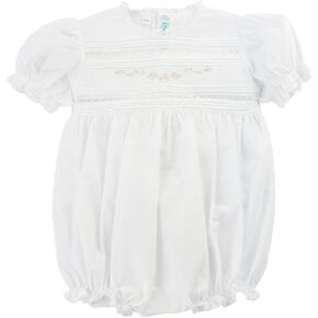 Feltman Brothers Infant Girls White & Pink Bubble Outfit Lace Trim 18 Months