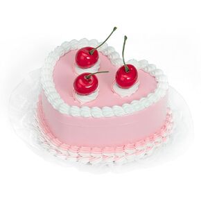 Coquette Room Decor Aesthetic, Heart Shaped Jewelry Box for Girls, Fake Cherry Pink Cake, Cute Kawaii Decorative Storage Accessories.