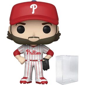Bryce Harper Philadelphia Phillies White Jersey #34 Pop Sports MLB Action Figure (Bundled with EcoTek Pop Protector to Protect Display Box)