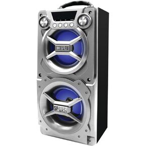PROSCAN ELITE LEDVANCE Sylvania, Portable Speaker with Bluetooth, Connect to iPhone, iPad or Android, Double Subwoofer Heavy Bass, Perfect for Events, Black