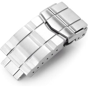 MiLTAT 18mm Watch Bands استبدال المشبك زر التحكم SUB Diver Buckle in Kuwait