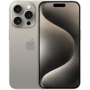 Apple iPhone 15 Pro, 512GB, Natural Titanium - Unlocked (Renewed Premium)