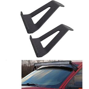 Willpower 2 PCS 50'' Straight Led Light Bar Mount Bracket Roof Upper Windshield Mounting Brackets for Dodge 2002-2008 RAM 1500 Dodge Ram 2003-2009 2500 3500