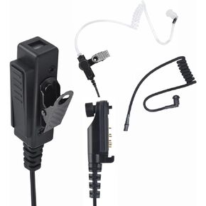 H8 Radio Earpiece Headset Ear Piece Earphone Headphone Compatible for Hytera Hyt pd602i hp602 hp 602 x1e x1pi hp682 pd662i(Acoustic Tube)