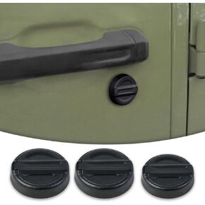 Keyhole Covers for 2018-2024 Jeep Wrangler JL & Gladiator JT, Magnetic Door Lock Protection Covers Door Security Accessories