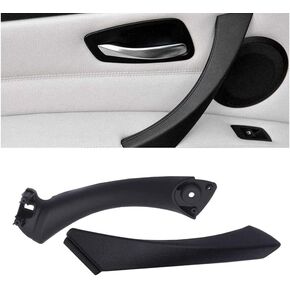 Moonlinks متوافقة مع مقابض سحب الأبواب BMW E90/E91/E92/E93 + غطاء خارجي لمقبض الباب، مجموعة أغطية مقابض باب الركاب الأمامي الأيمن/الخلفي الأيمن (متوافقة مع BMW 323 325 328 330 335) (رمادي) in Kuwait