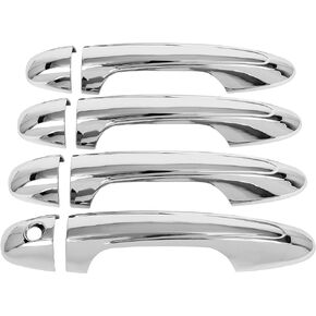 cciyu Chrome ABS Door Handle Cover Exterior Decoration for 2013-2018 for Toyota RAV4,2016-2021 for Toyota Tacoma, Door Handle Cover Car Accessories(4PCS)