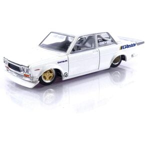 Datsun 510 Pro Street Pearl White (Designed by Jun Imai) Kaido House Special 1/64 Diecast Model Car by True Scale Miniatures KHMG016