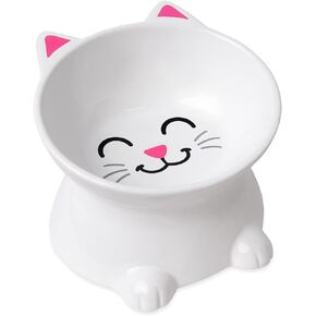Elevated Cat Food Bowl for Dry or Wet Food, Water, or pet Food - Great Gift for cat Lovers