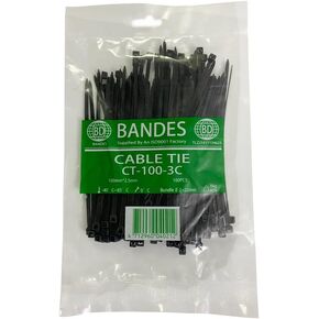 Cable Zip Ties Heavy Duty 4 Inch 100pcs Premium Plastic Wire Ties with 18 Pounds Tensile Strength Self-Locking Black Nylon Tie Wraps for Indoor and Outdoo (4 Inch) zip ties assorted sizes