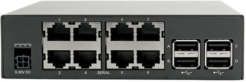 Tripp Lite 4-Port Console Server w/ 4G LTE Cellular Gateway, Dual Gbe NIC 4Gb Flash & Dual SIM (B093-004-2E4U-V), black in Kuwait